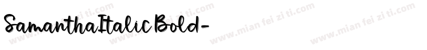 SamanthaItalic Bold字体转换